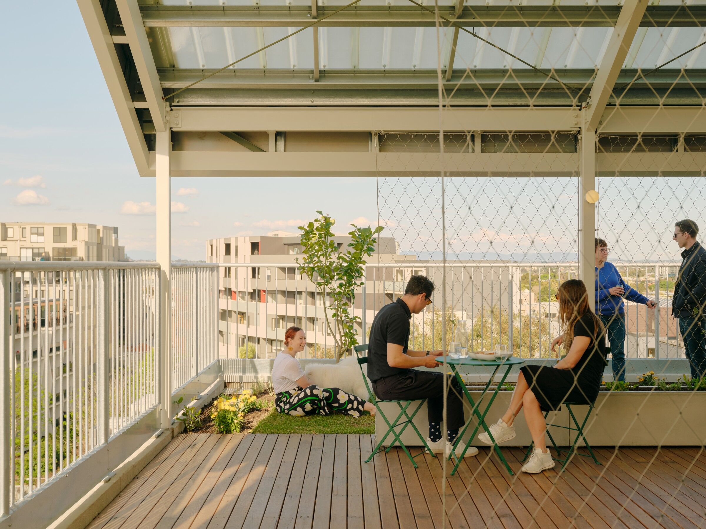 The shaded terrace of ParkLife