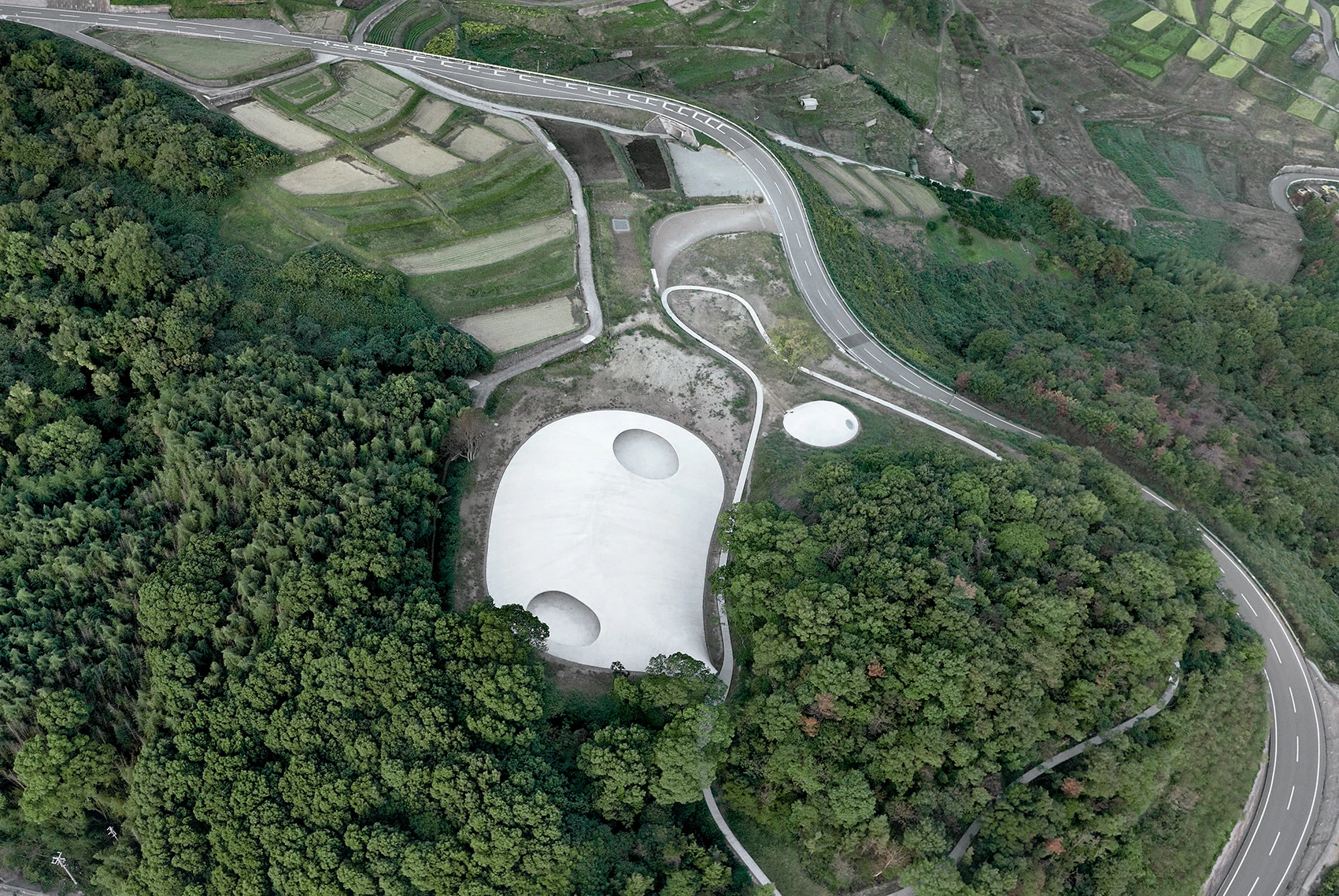 Teshima Art Museum top view