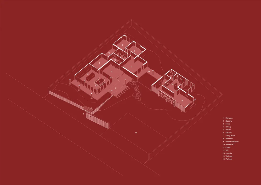 Baan Dam floor plan.