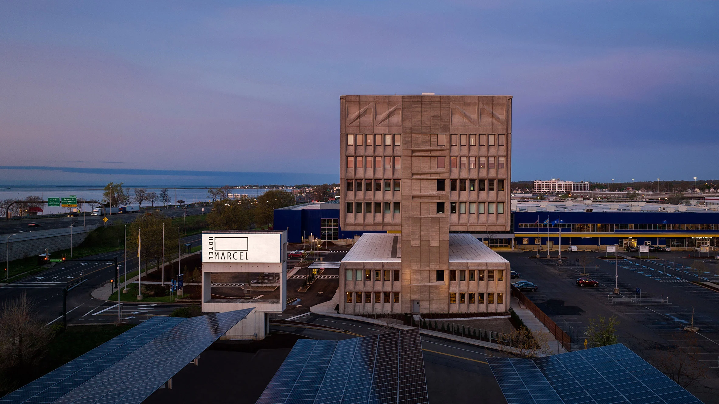 Marcel Hotel with some electrical panels around it as a source of electrical energy