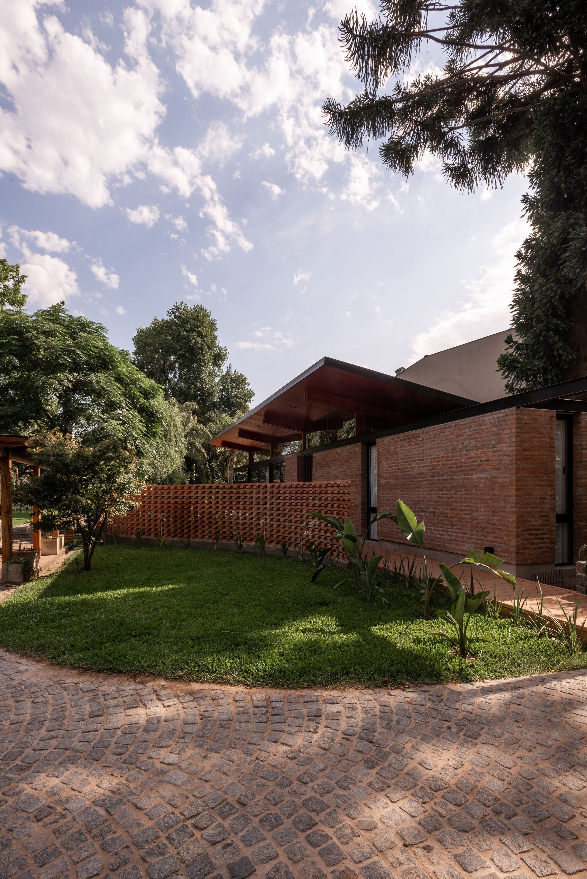 this project is based on the premise of maintaining the same materials used in the main house