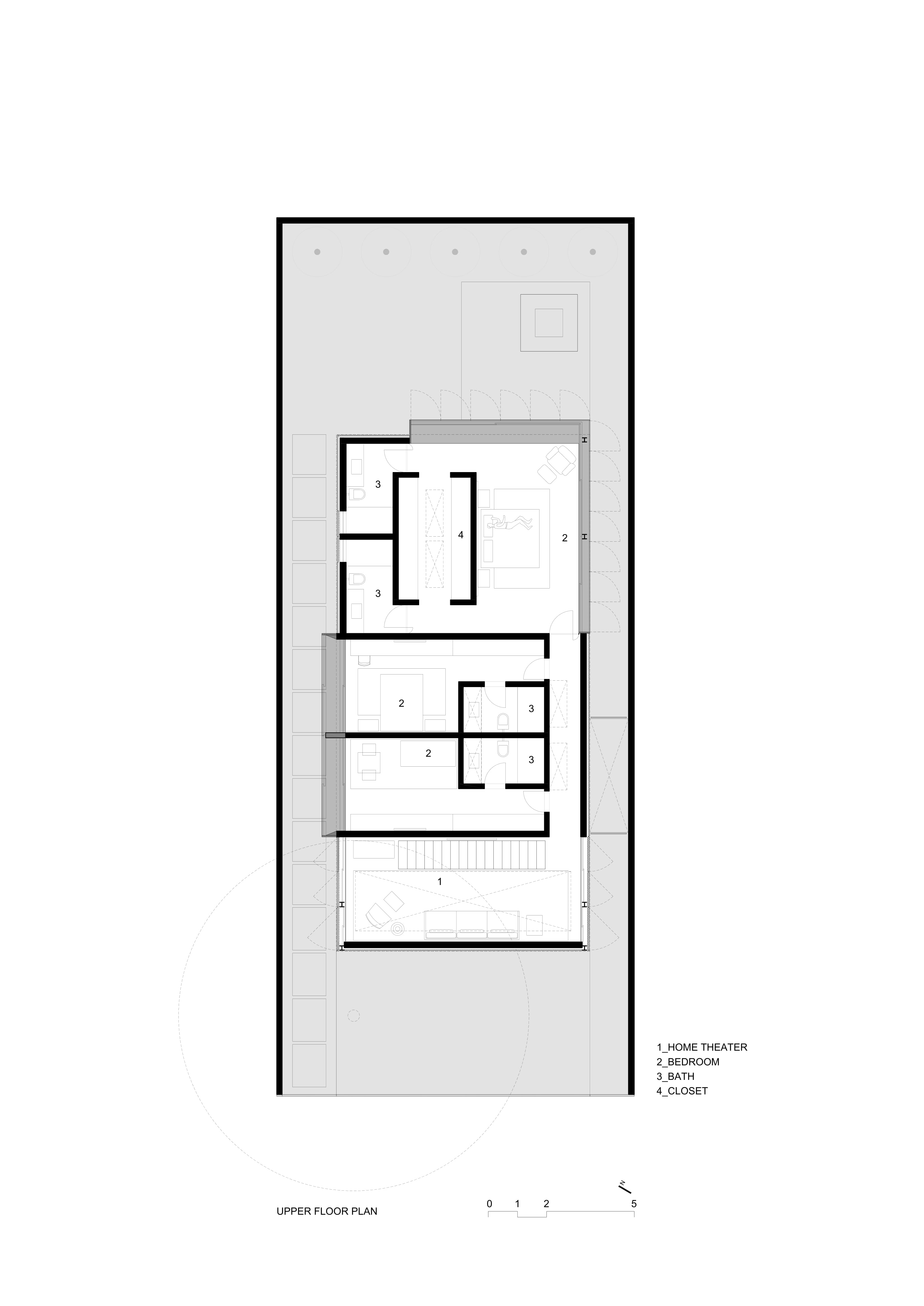 Upper floor plan