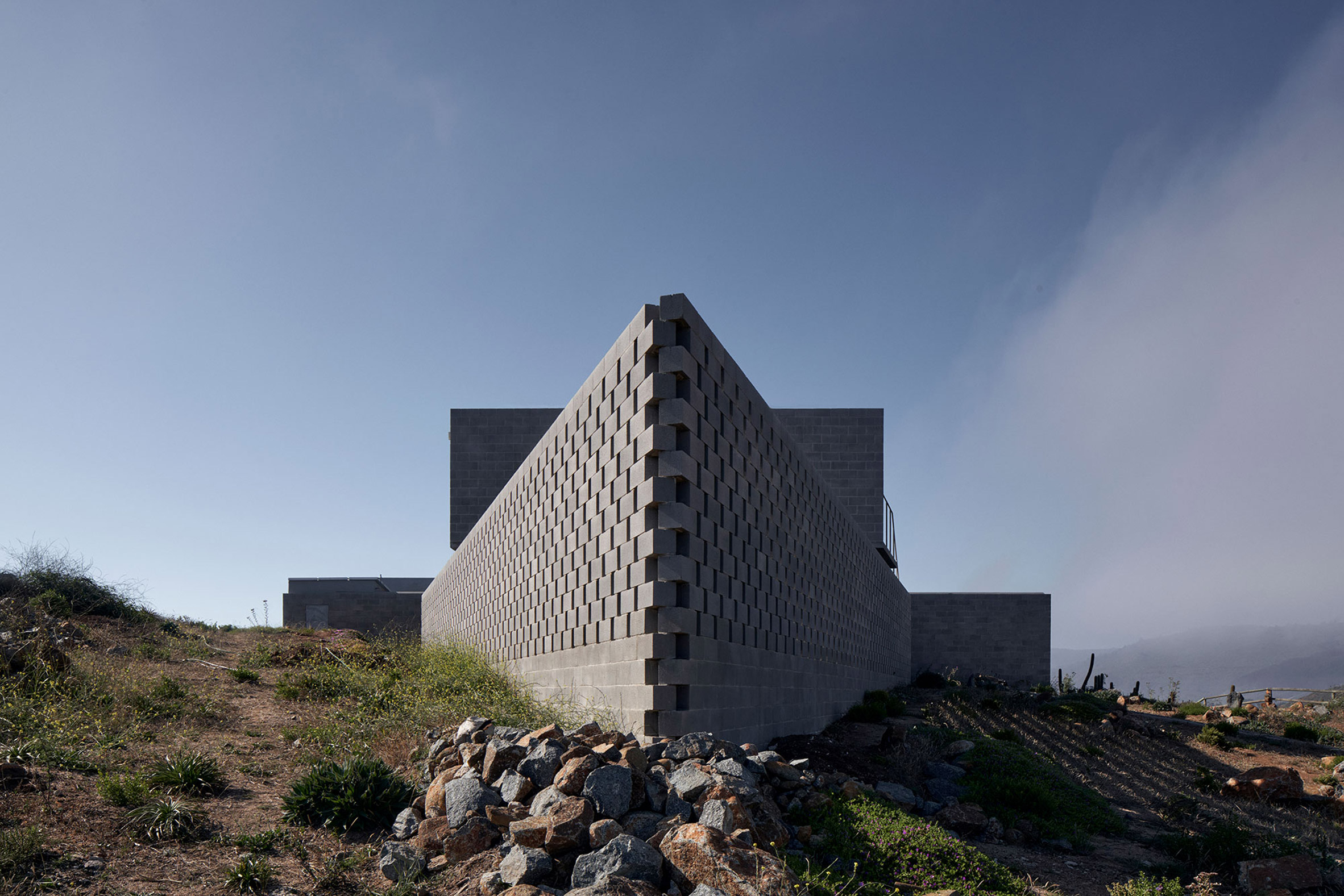 A view of the LBS house and the beach in front of it, from the path that connects it.Â (Image courtesy ofÂ CristÃ³bal Palma)