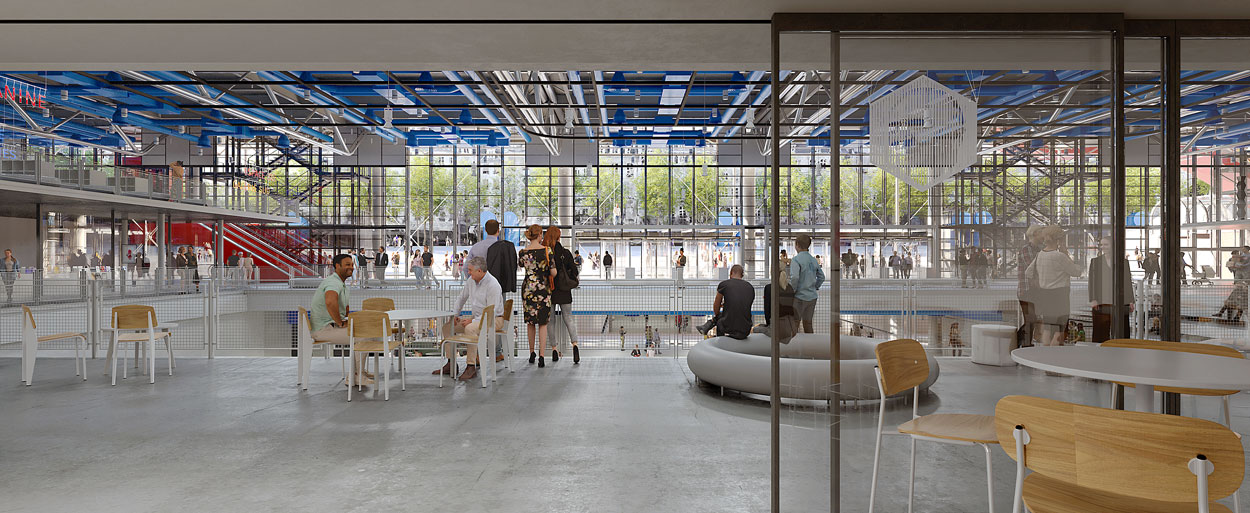 Seating area (cr: Moreau Kusunoki Architectes)