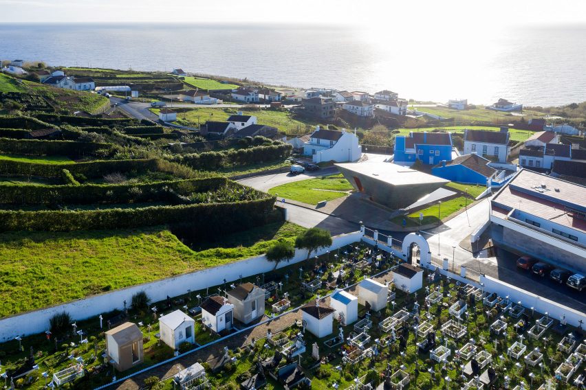 The village where the Chapel of Eternal Light stands, right next to the sea