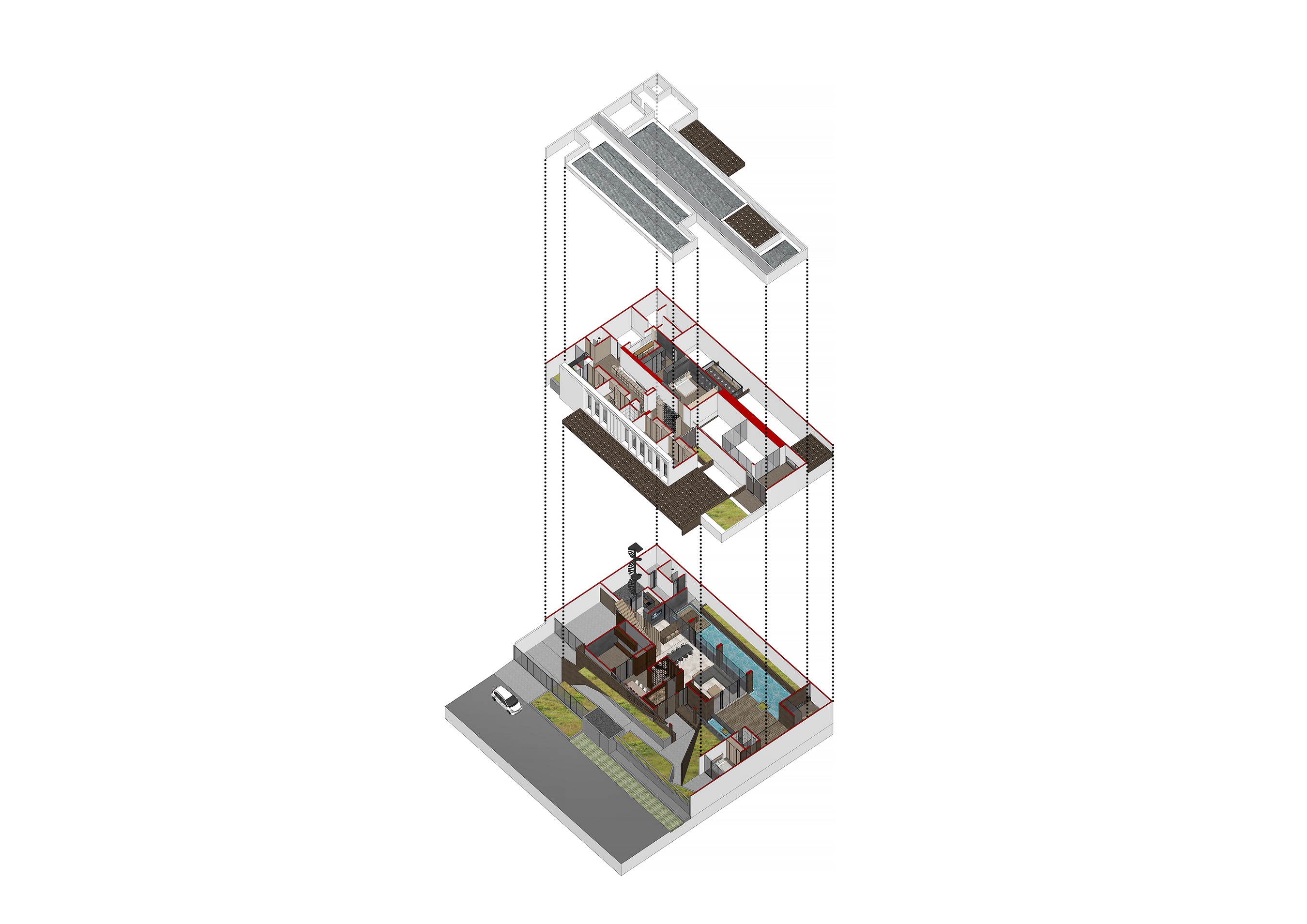 Diagram plan RifBagus House, Source by GeTs Architects