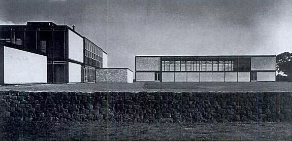 Post-war school design with limited funds and materials