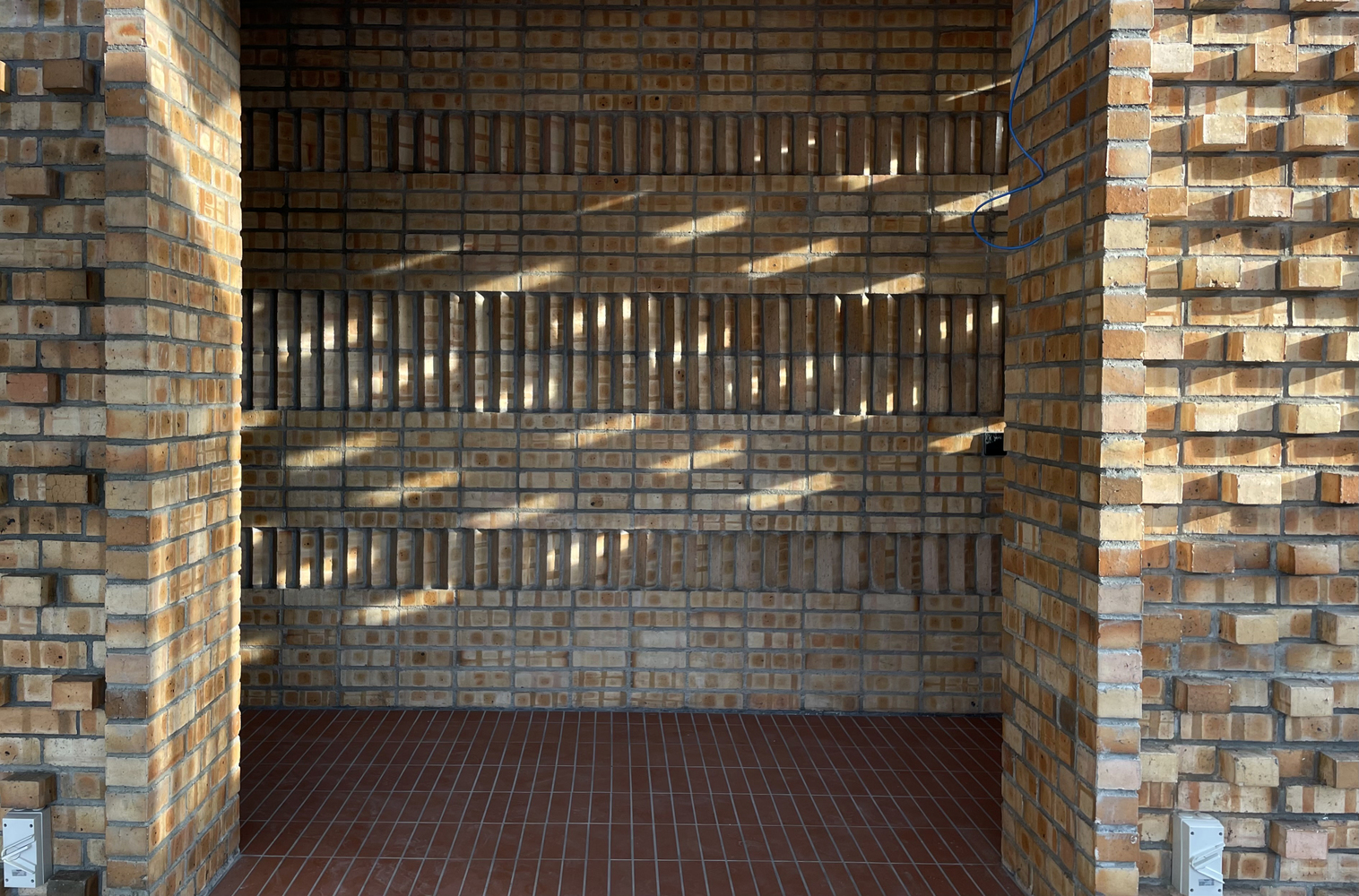 Various pattern of brick in Brickwood Villa