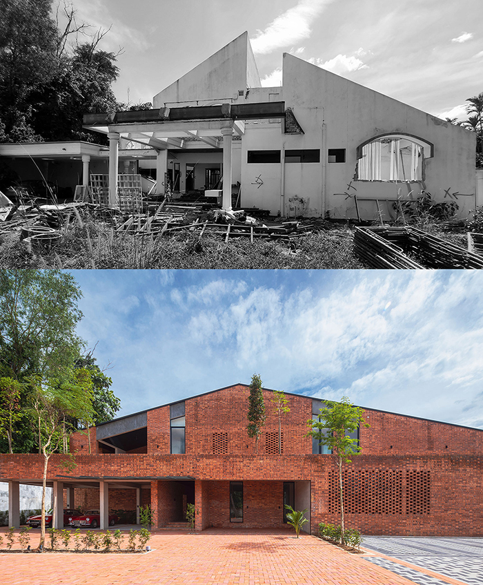 The 181Chambers Office constructed from a partially demolished house