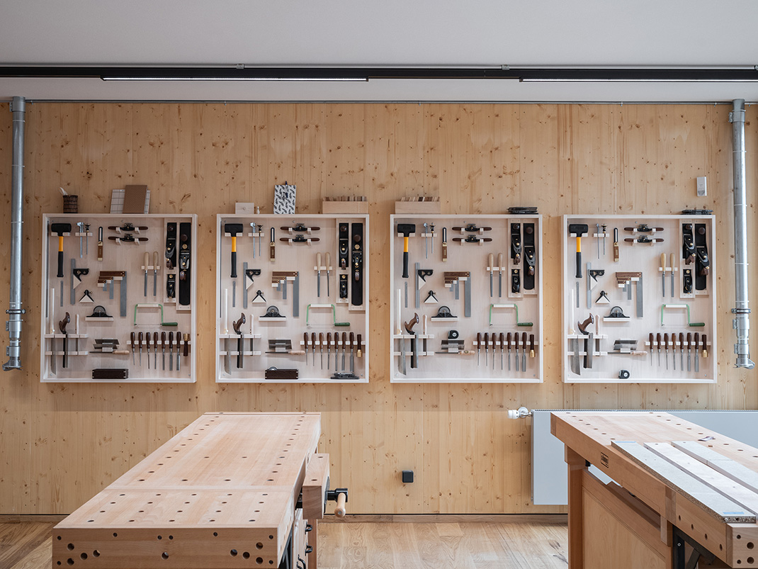 The workshop room (cr: Frame & Work, Helene HÃ¸yer Mikkelsen, Cubo Arkitekter)