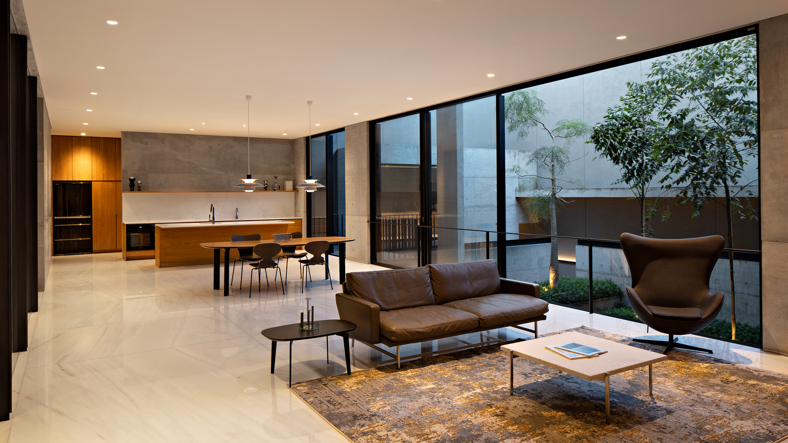 Interior of pantry and living room of Hideout House, Photo by Mario Wibowo