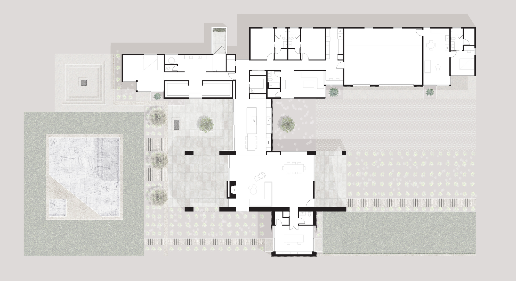 plan of the Hive House by The Ranch Mine