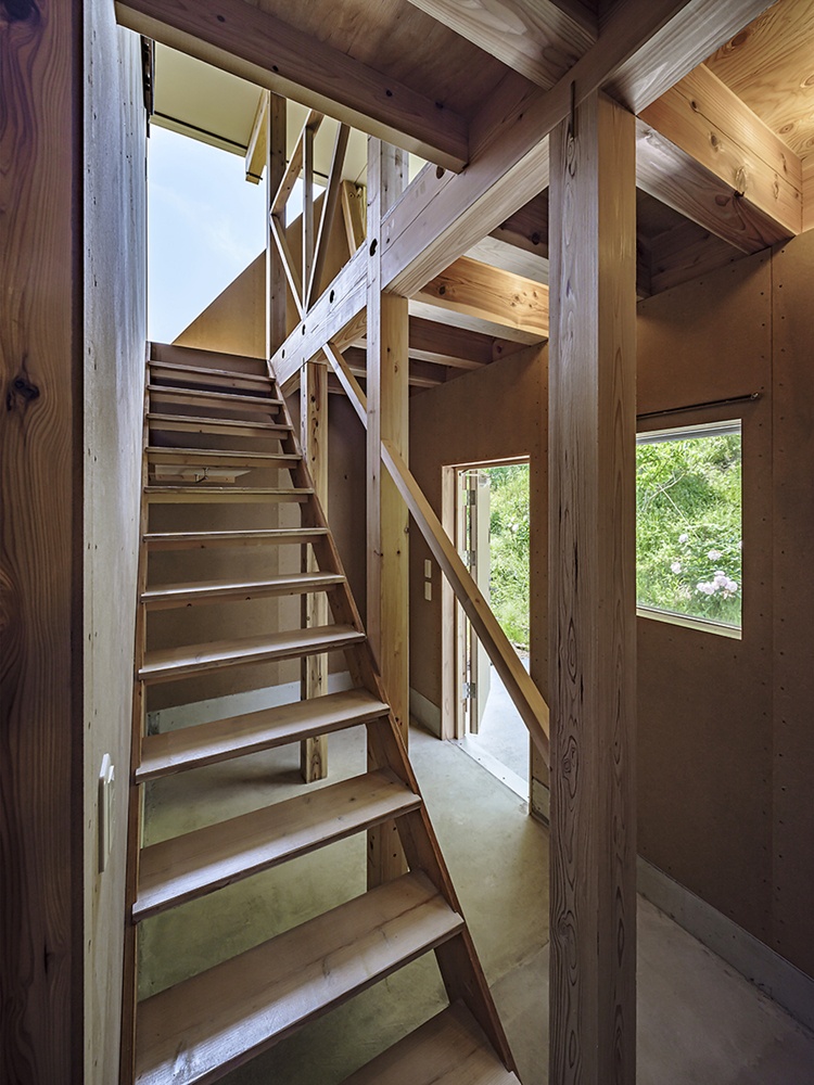 ground floor interior House for G, Photo by Chiba Masato