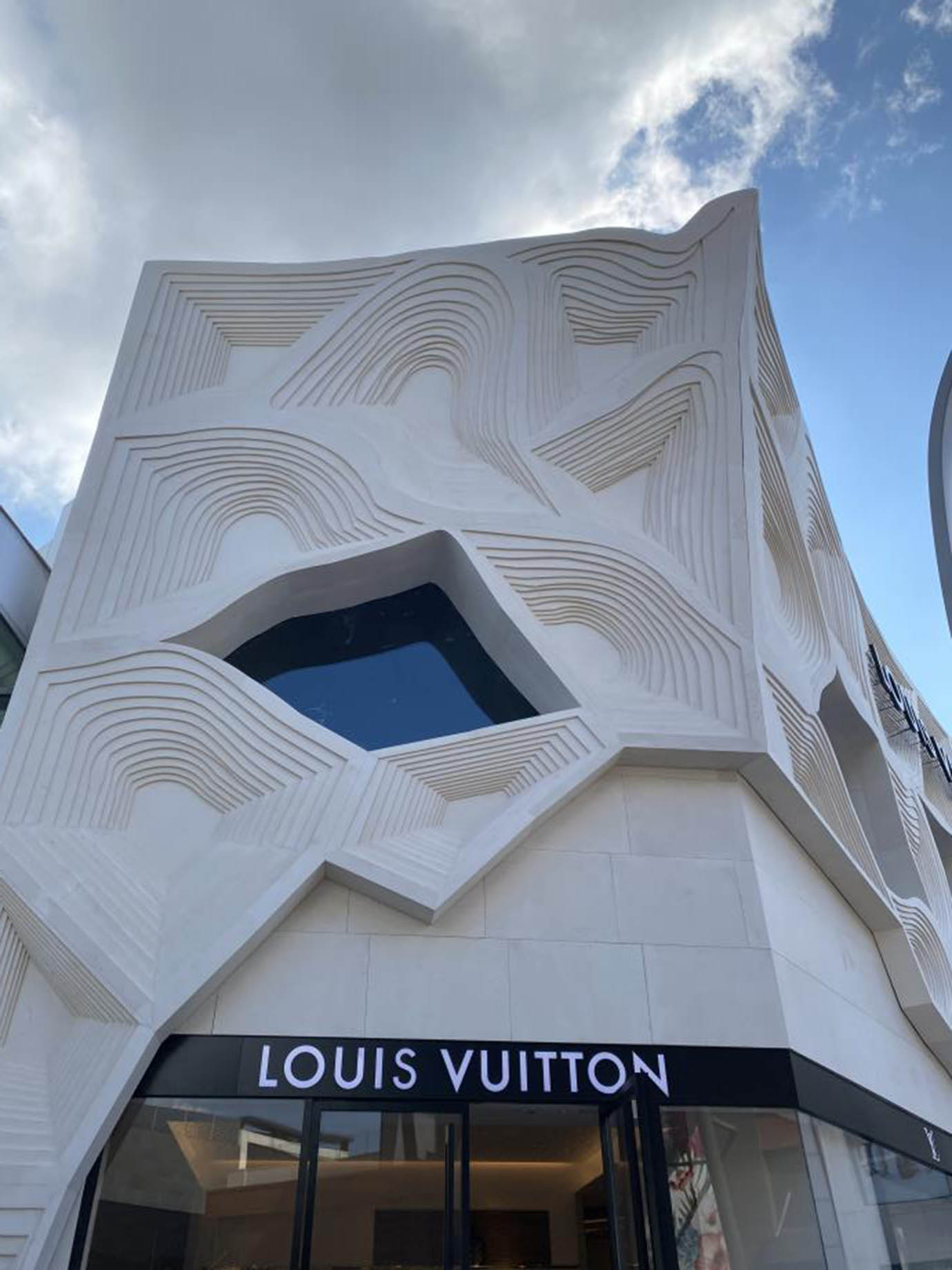 Louis Vuitton facade design 