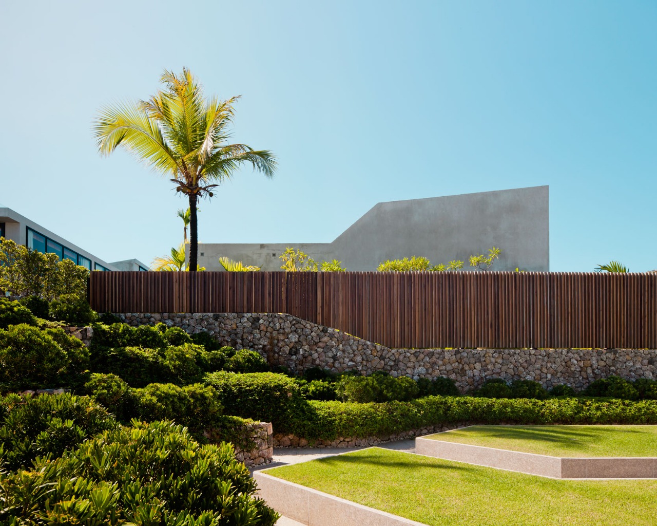 The cubic shape of each villa represents an ever-growing form of flora