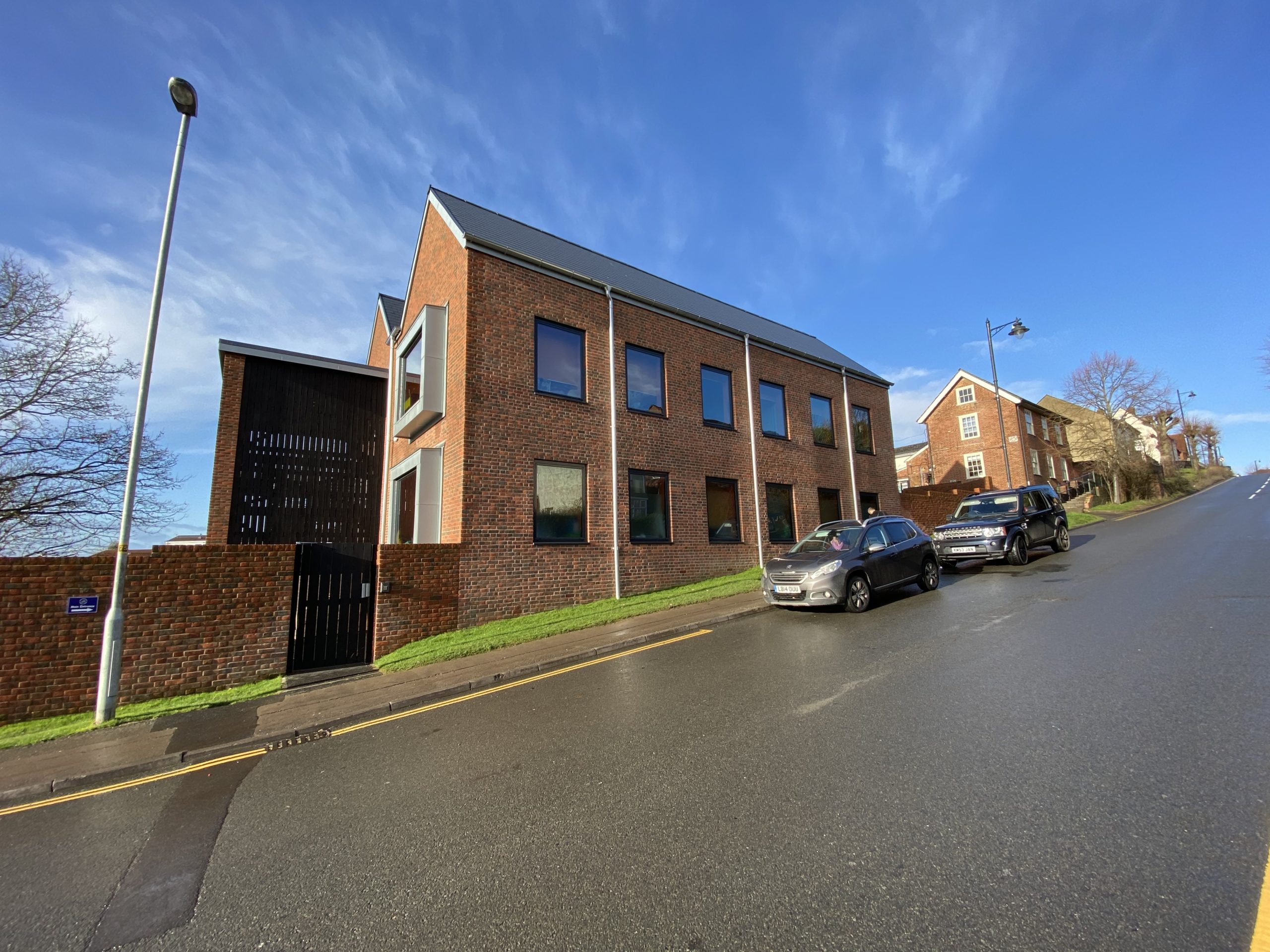 Primary School's 'Tree House' View from the Street, Photo by Tom Glendinning