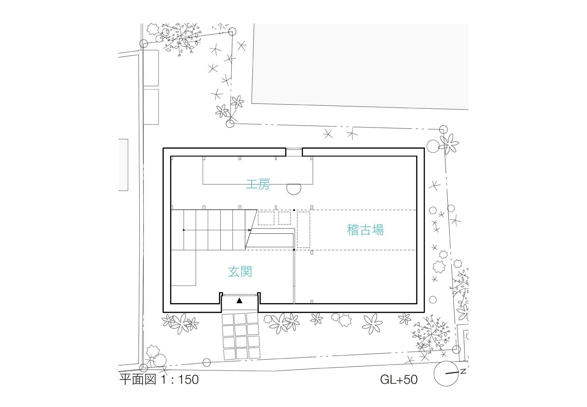 drawing of the Kappa House