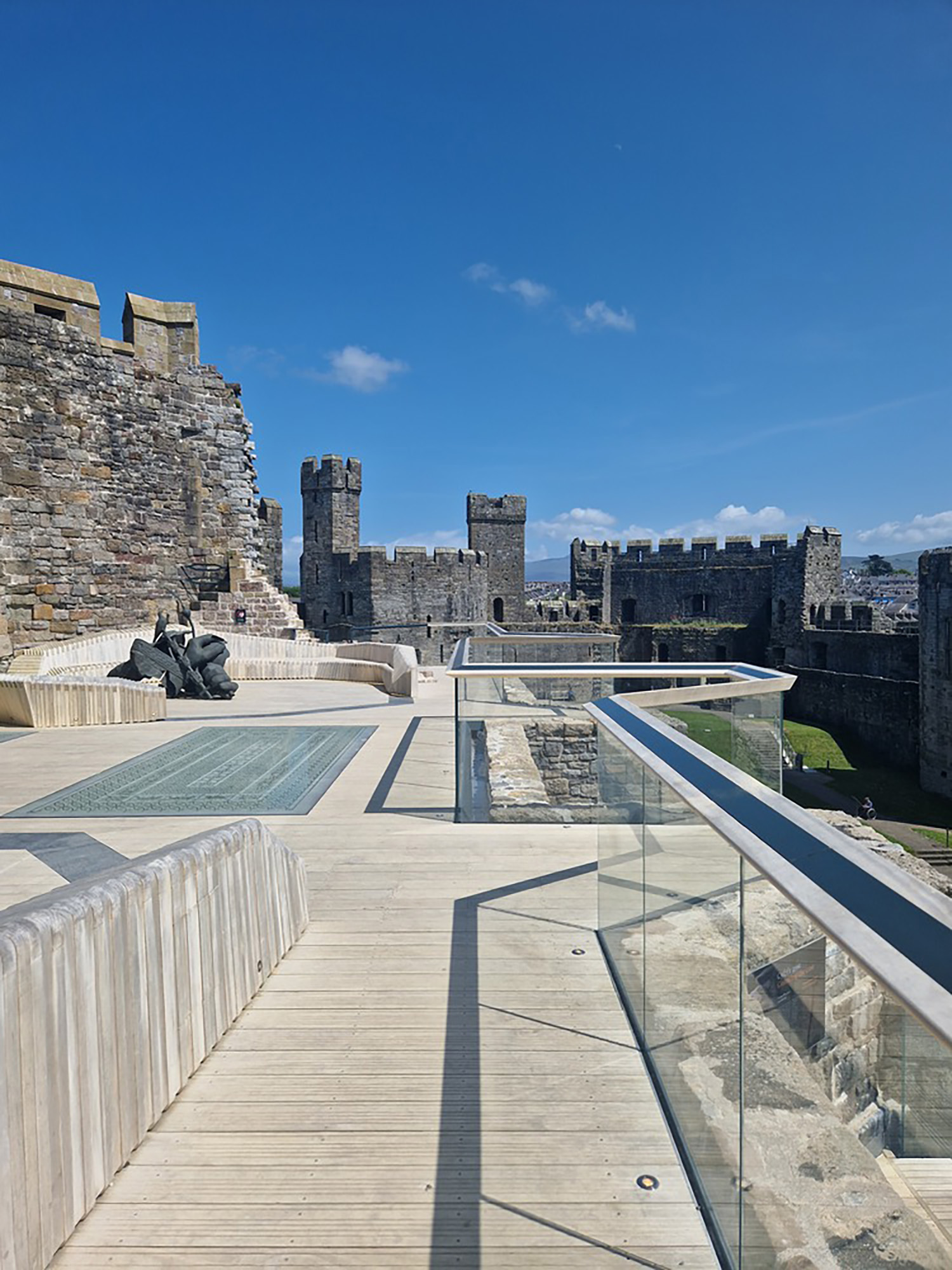 King's Gate Cernarfon Castle, renovated by Buttress 