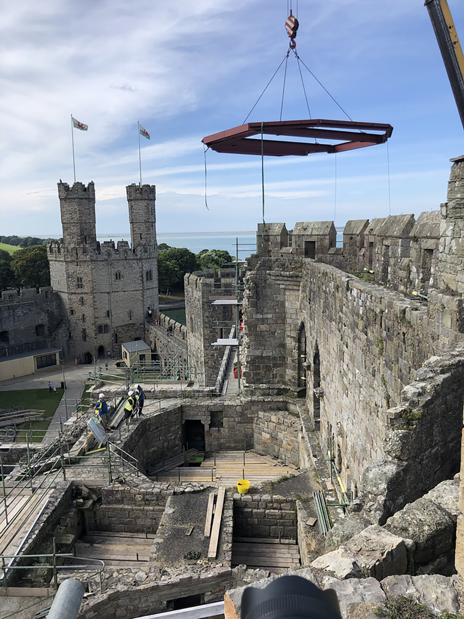 King's Gate Cernarfon Castle, renovated by Buttress 