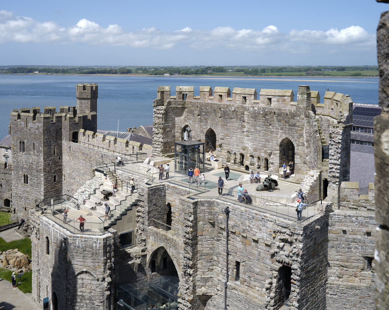 Kings Gate Cernarfon Castle, renovated by Buttress 