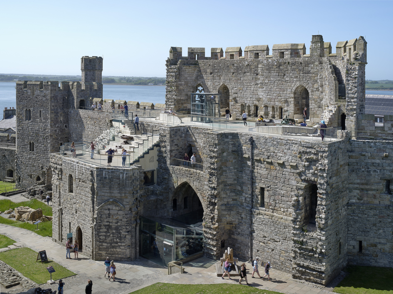 King's Gate Cernarfon Castle, renovated by Buttress 