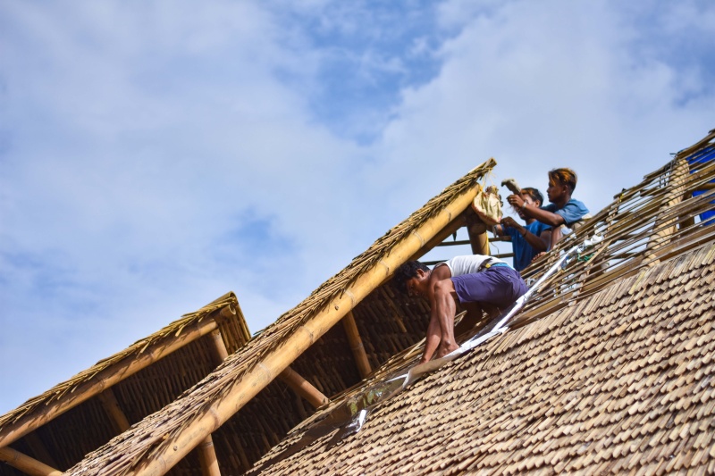 kakr hall construction, photo by christian manurung