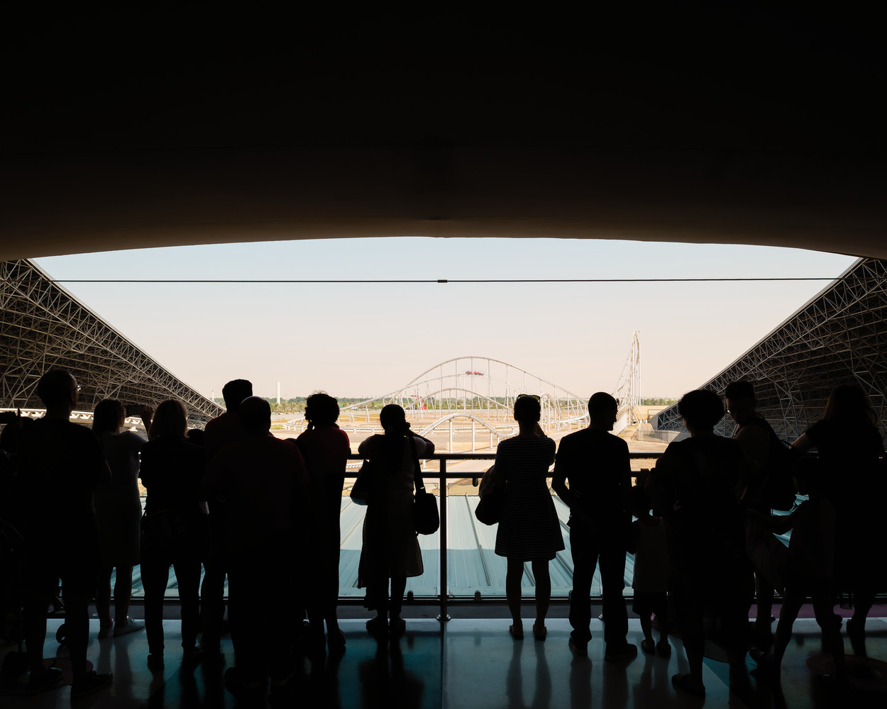 Interior view Ferrari World Abu Dhabi, Photo by Jim Stephenson