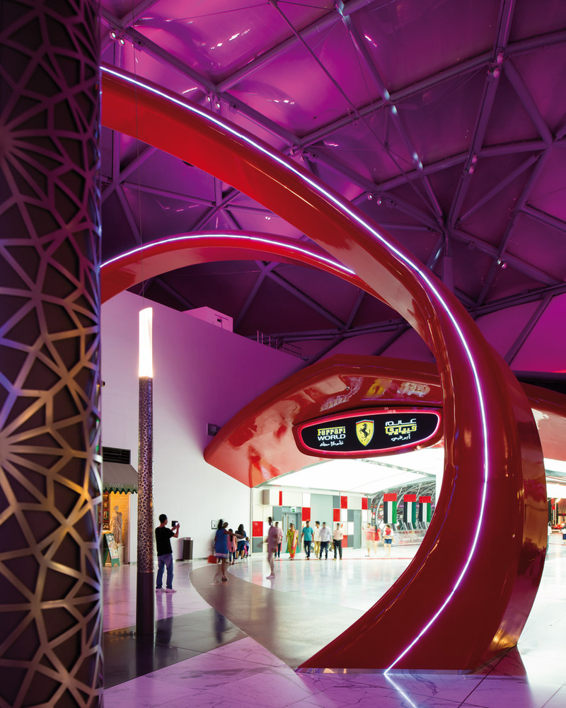 Interior view Ferrari World Abu Dhabi, Photo by Jim Stephenson