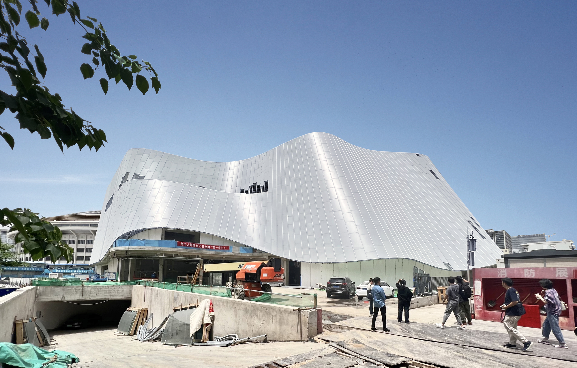 Photos of the construction of the China Philharmonic Concert Hall are circulating on several social media