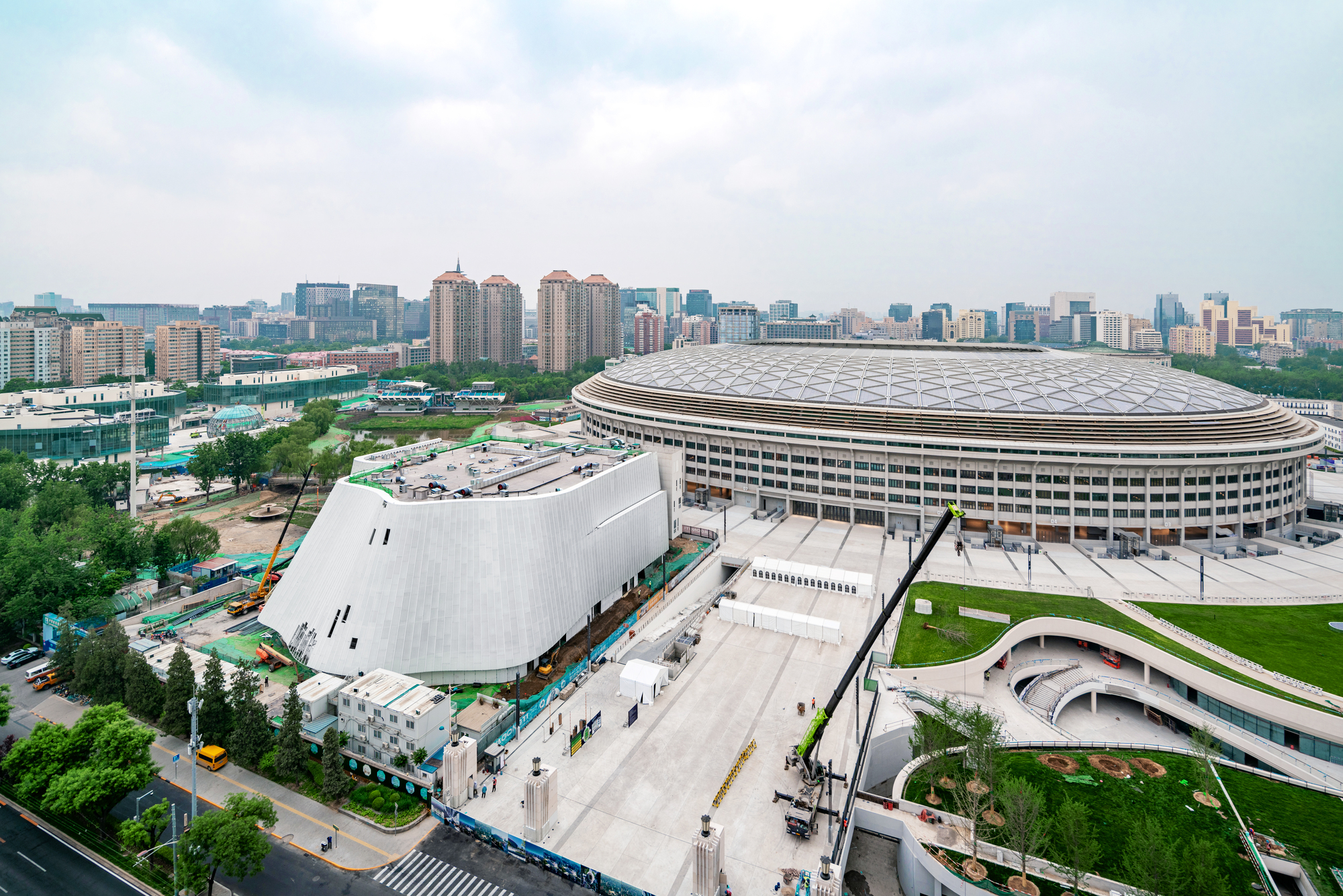 Aerial view of China Philharmonic Concert Hall