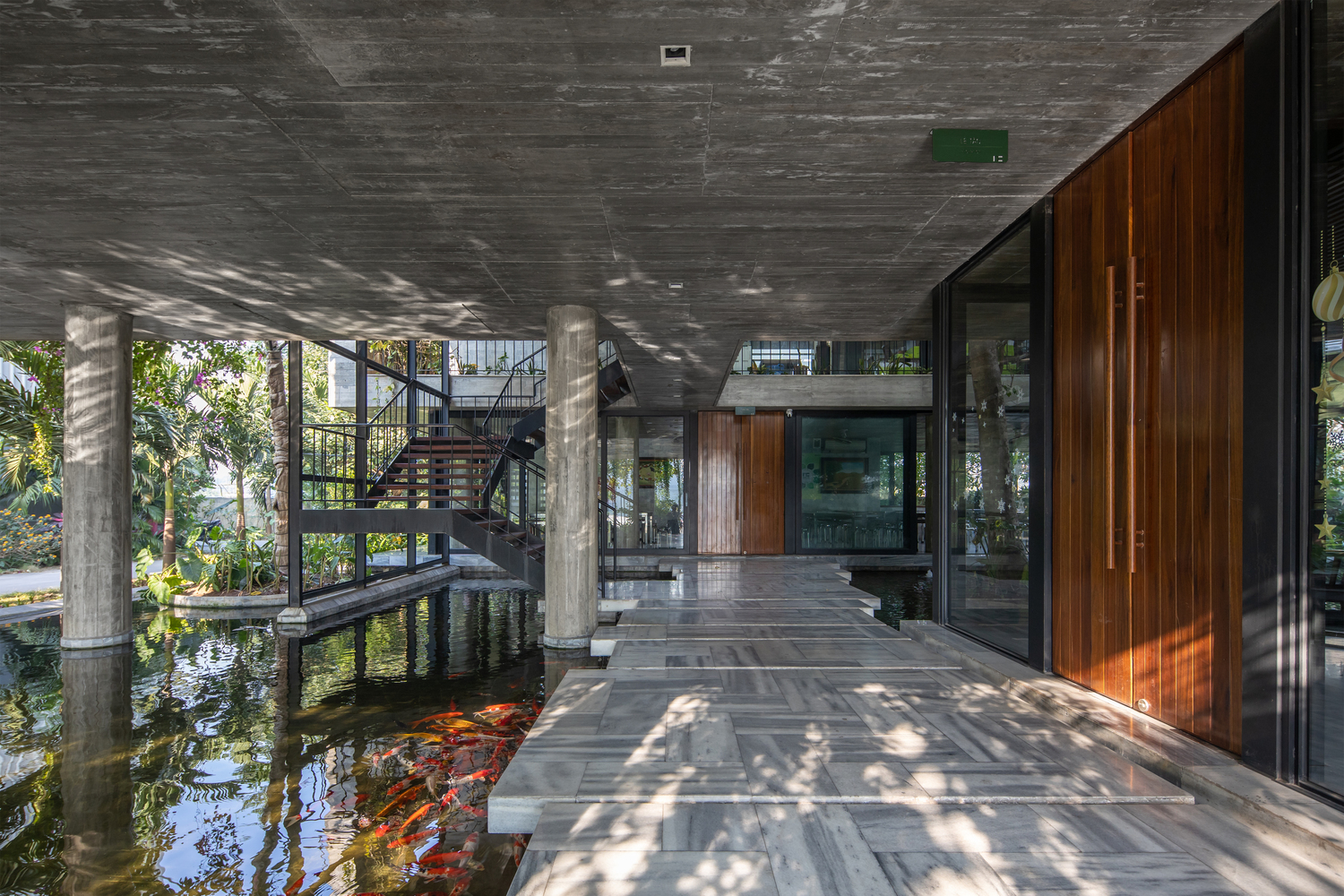 Inside view of entrance Meditation Office, Photo by Hoang Le