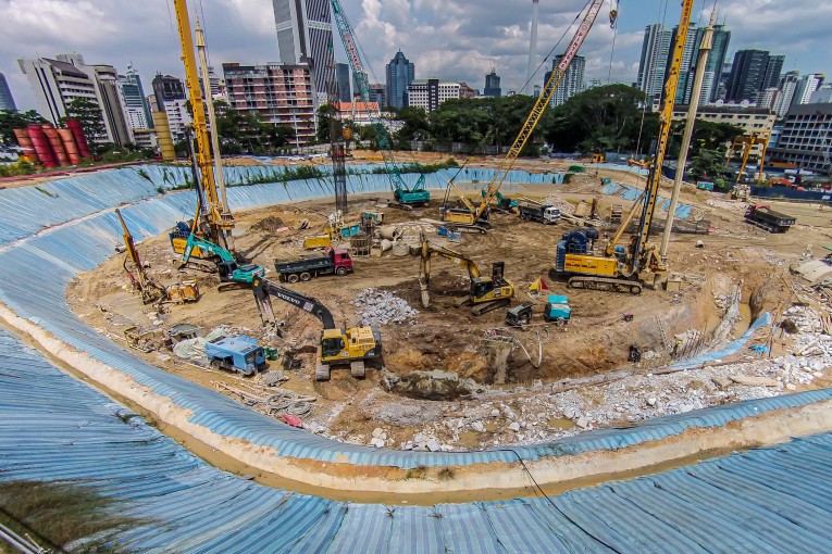 Construction Process of Merdeka 118 Building(cr: Turner International al Malaysia)