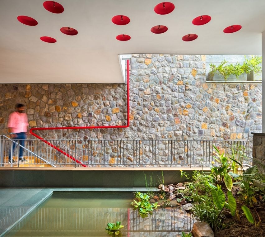 View pond inside of The People Tree House, Photo by Andre J Fanthome