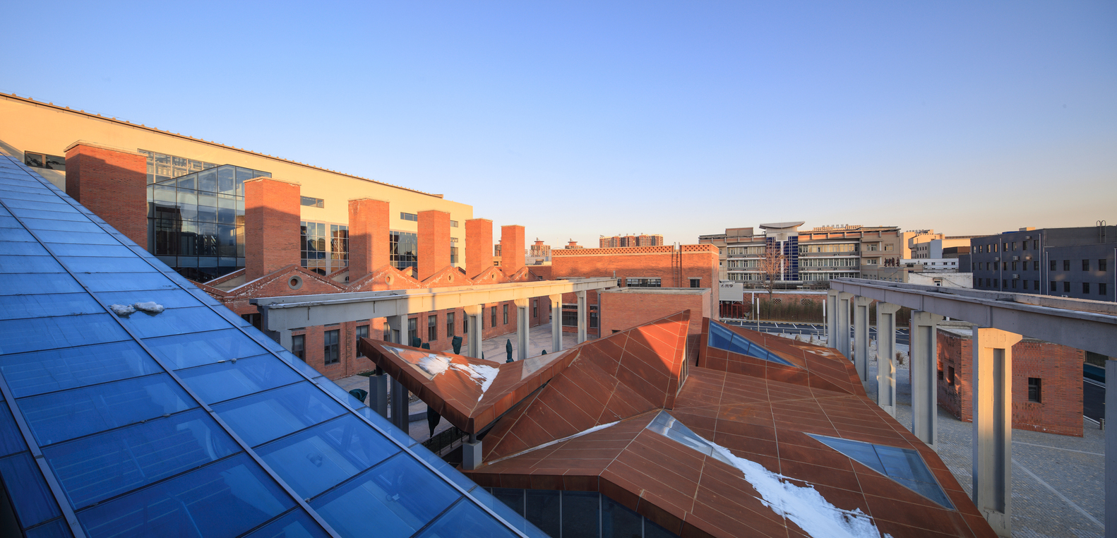 Above view Beijing Cultural Innovation Park, Photo by Yijie Hu