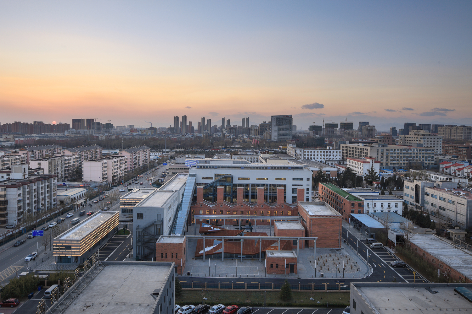 Above view Beijing Cultural Innovation Park, Photo by Yijie Hu