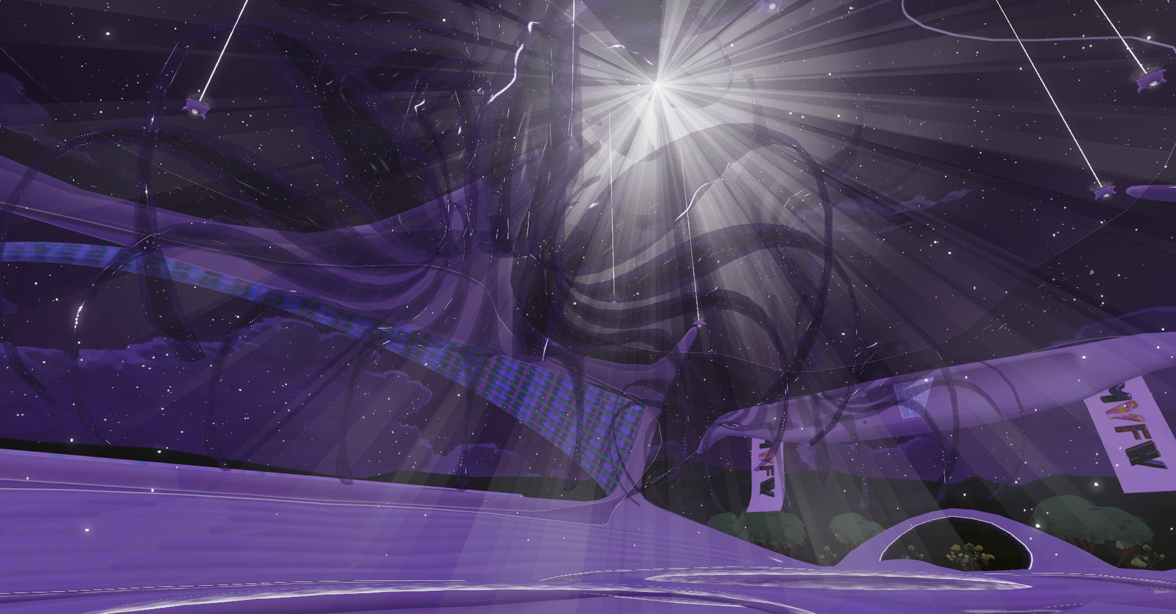 one of the stage in Metaverse Fashion Week