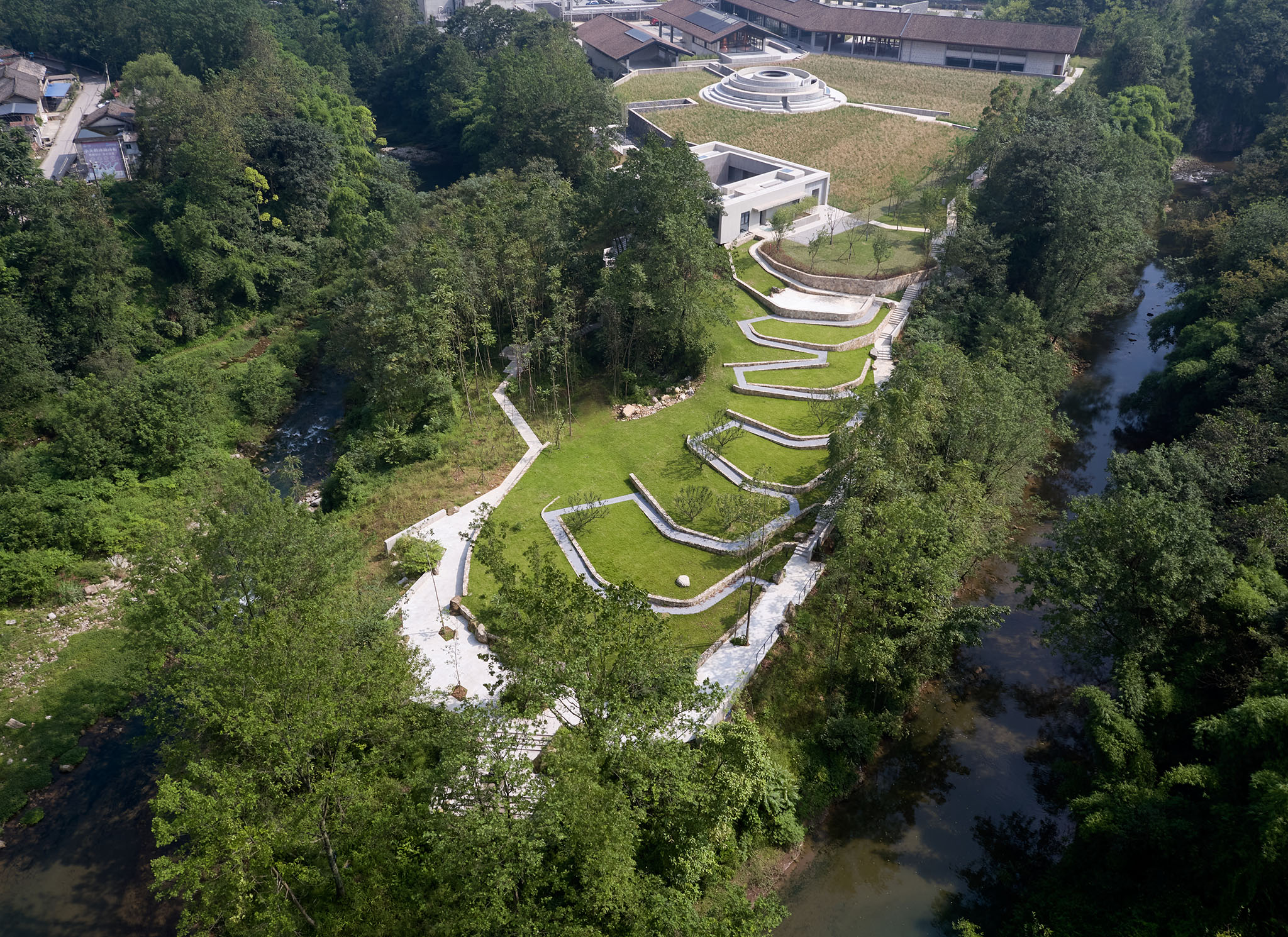 The Chuan Malt Whisky Distillery was designed by Neri&Hu