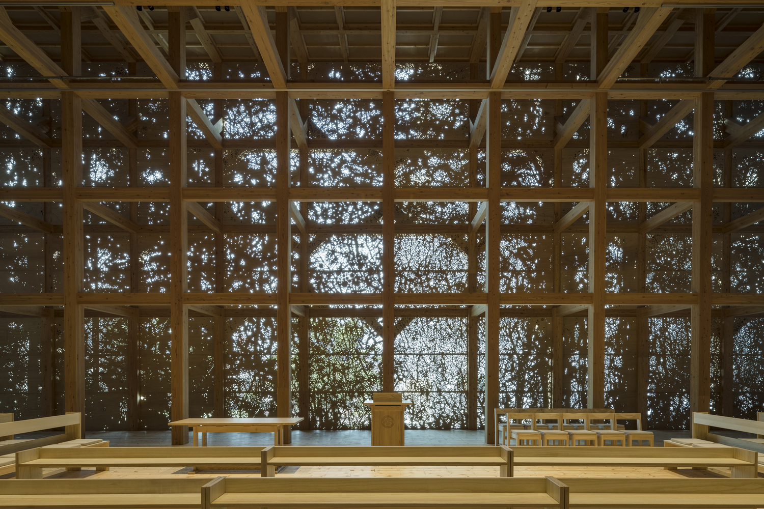 Niijima Gakeun Junior College Hall and Chapel by Tezuka Architects 