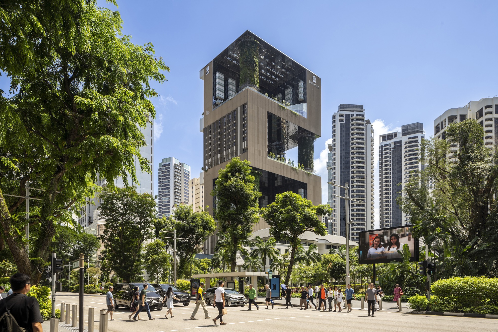 Pan Pacific Orchard Hotel amidst the other high-rises