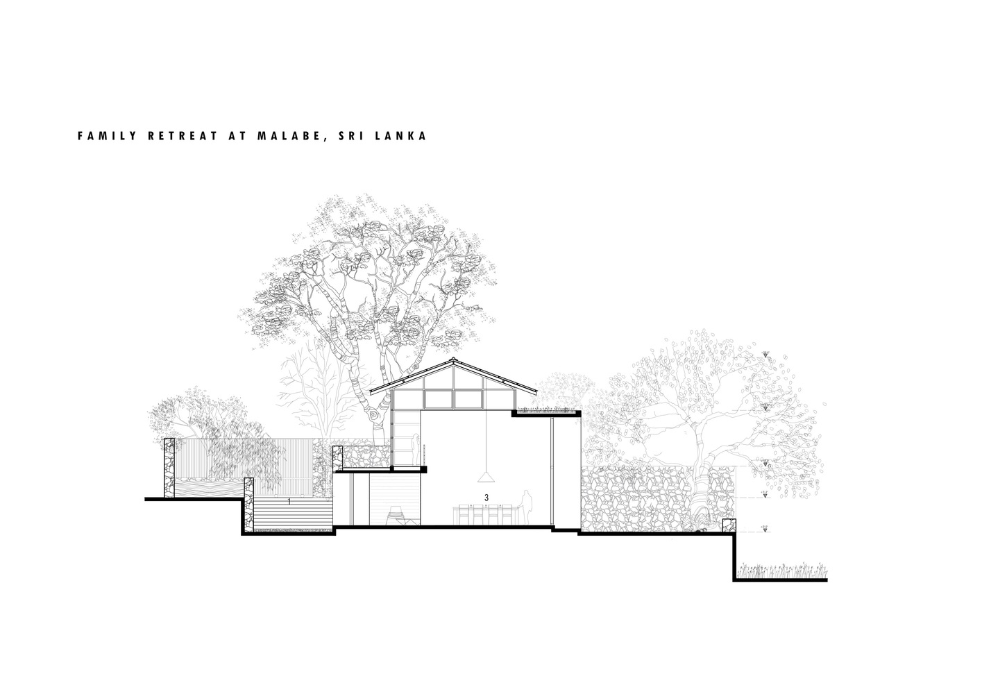 Palinda Kannagara Architects family retreat plan