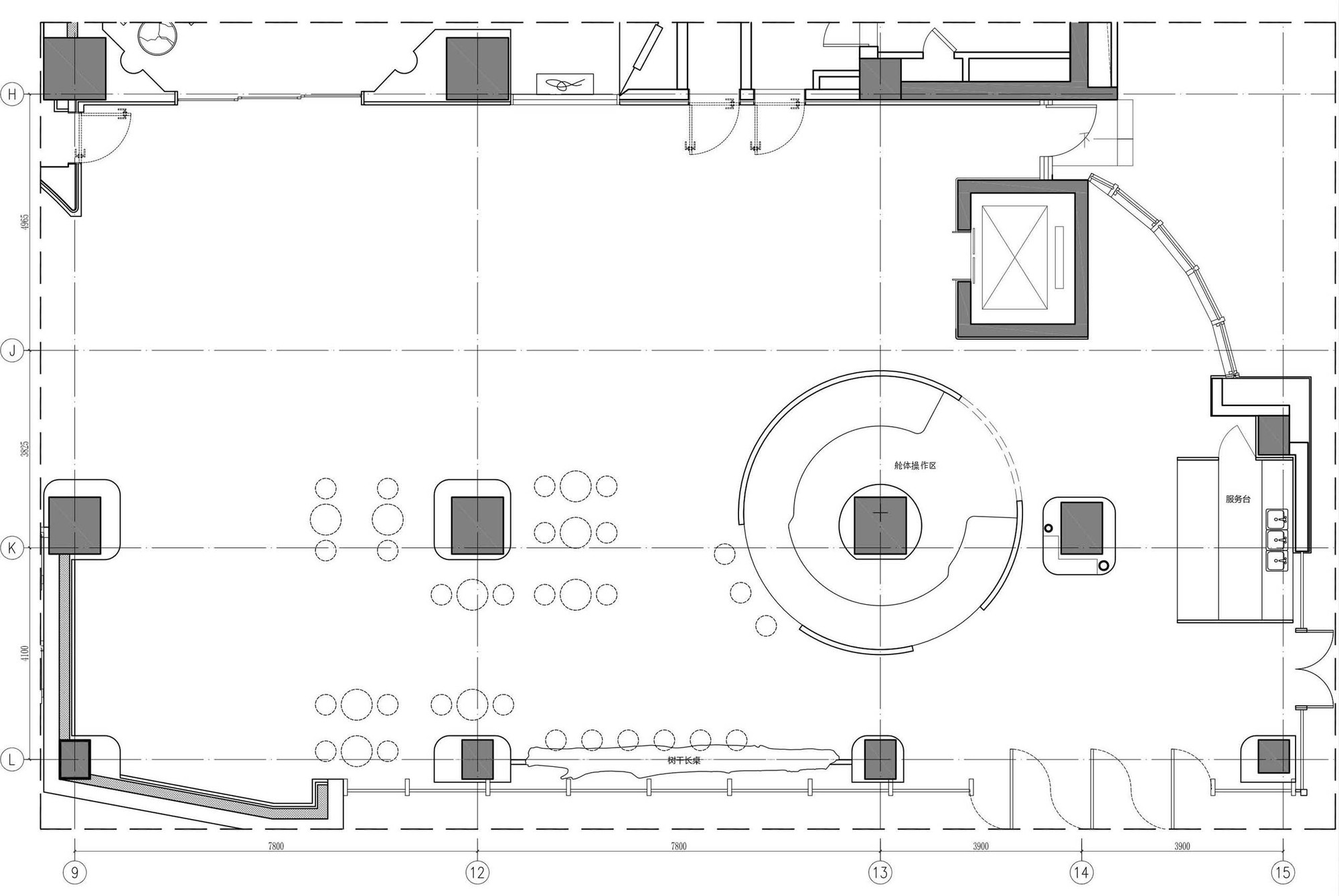 plan of Shanghai Metal Hands Coffee 