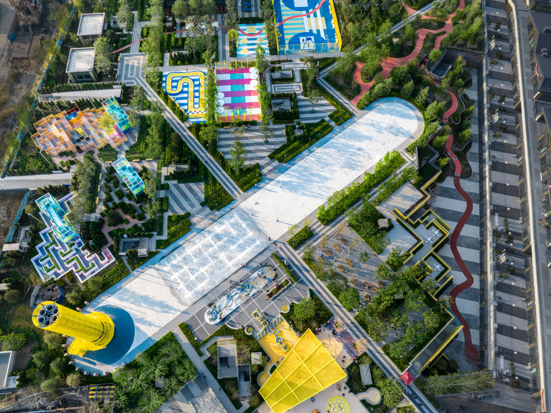 Four-quadrants area of Tianjin 4A Sports Park