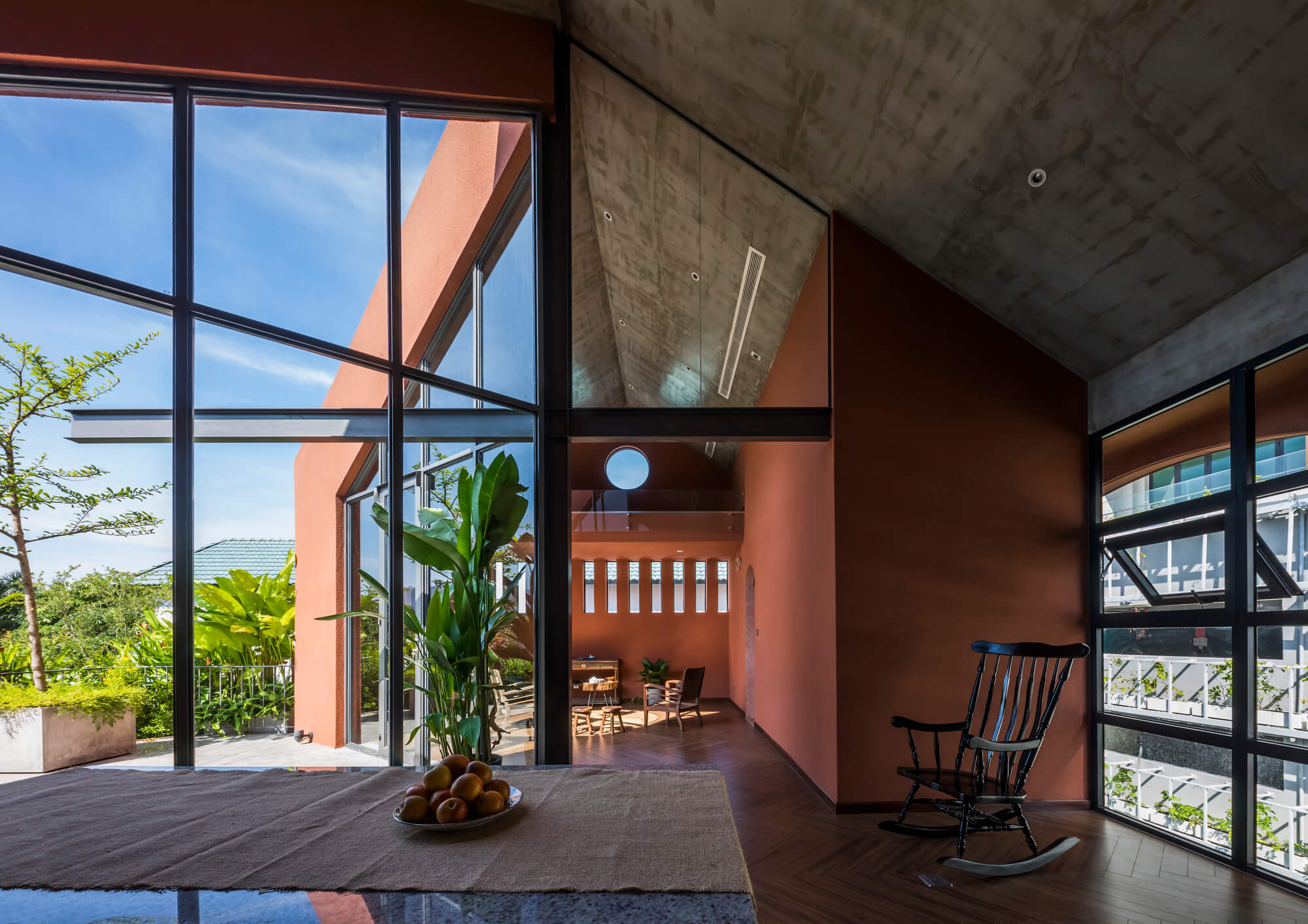 Terrace of the Red Cave House