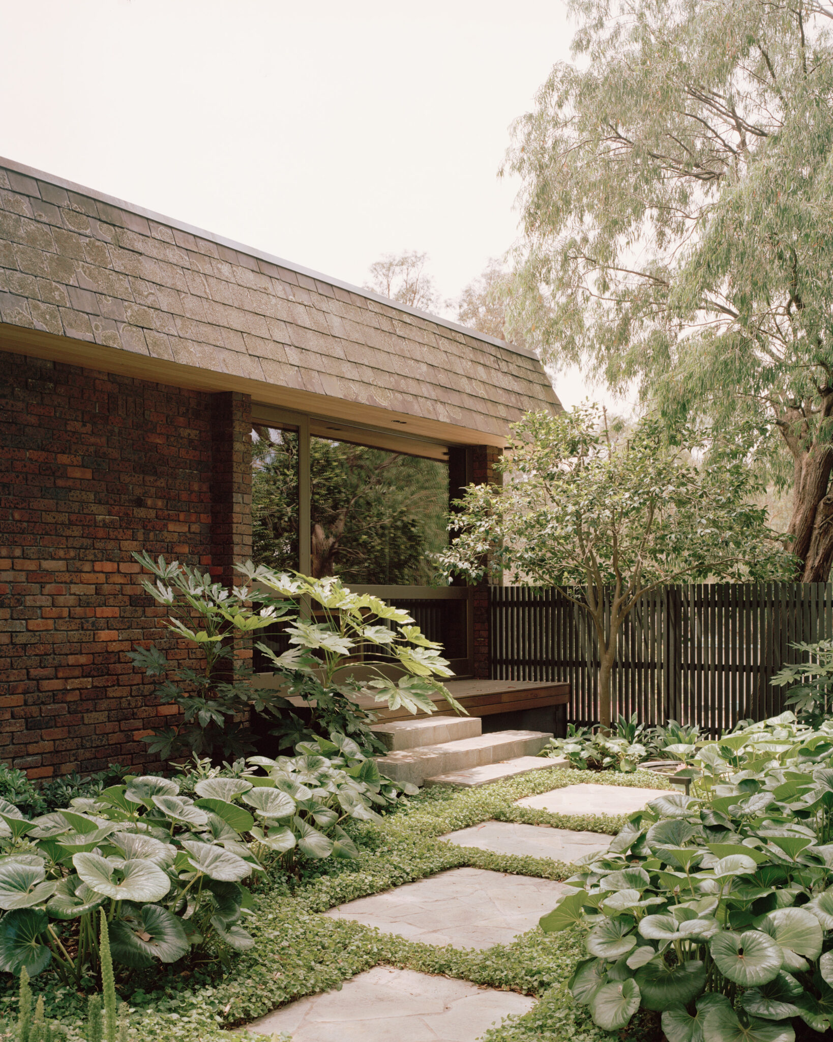 Mansard House garden area