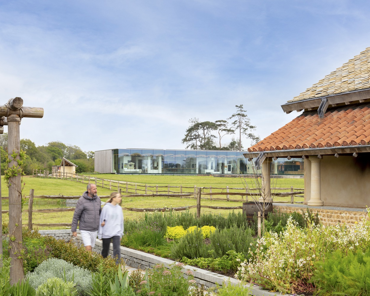 Roman Villa Museum seen from Roman Villa Reconstruction (cr: Craig Auckland)