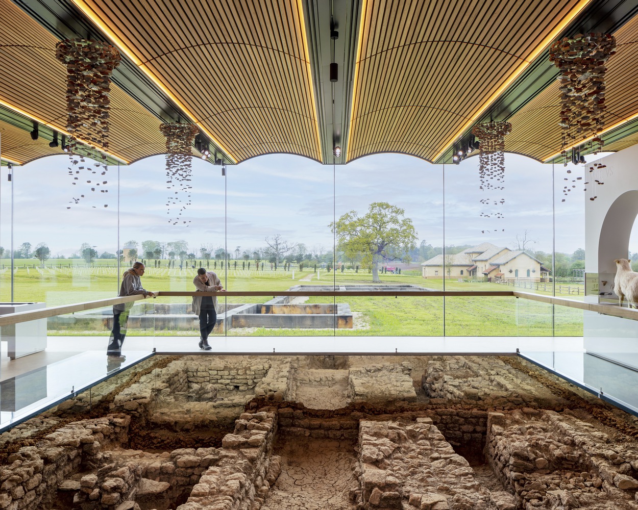 The exposed ruins inside the museum (cr: Craig Auckland)