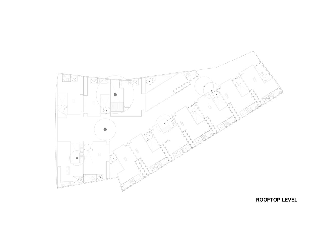 Rooftop floor plan, Source by Miguel de la Torre Arquitectos