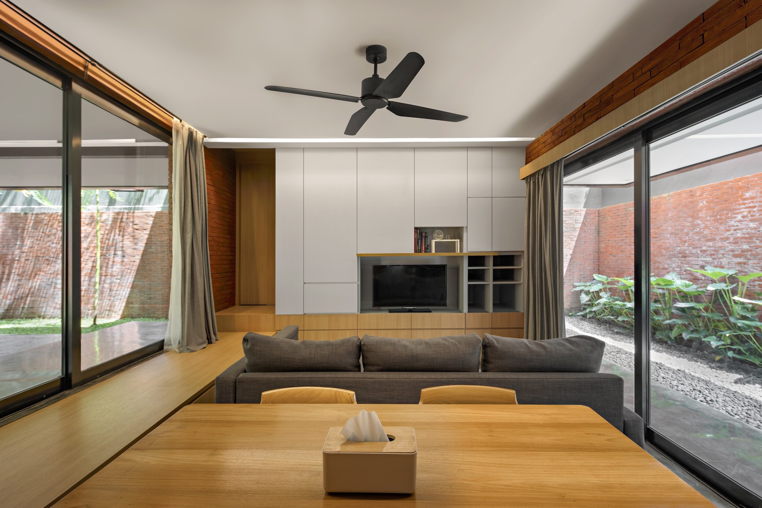 Interior living room Guntur House, Photo by Mario Wibowo