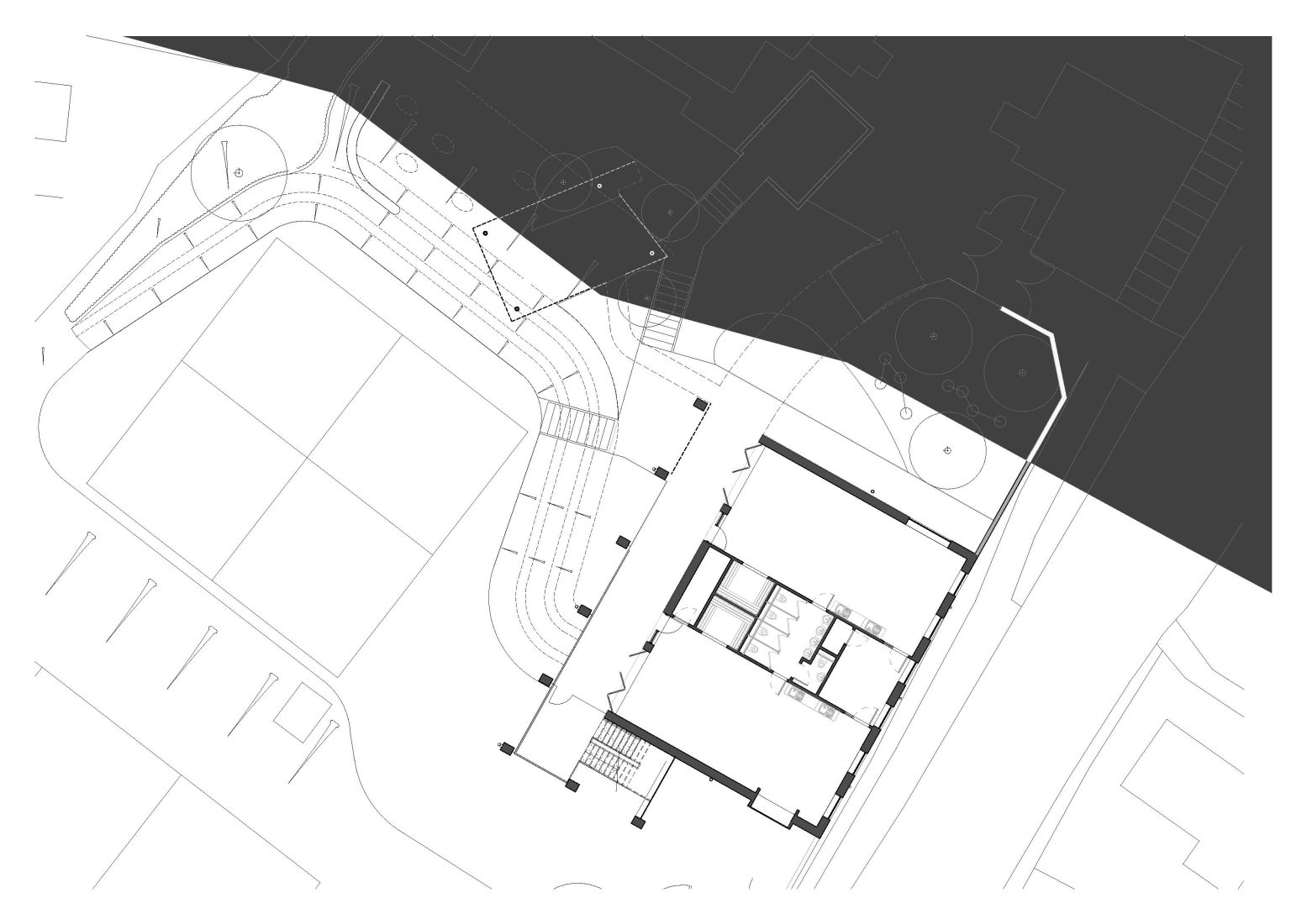 Primary School's 'Tree House' site plan, Source by NVB Architects