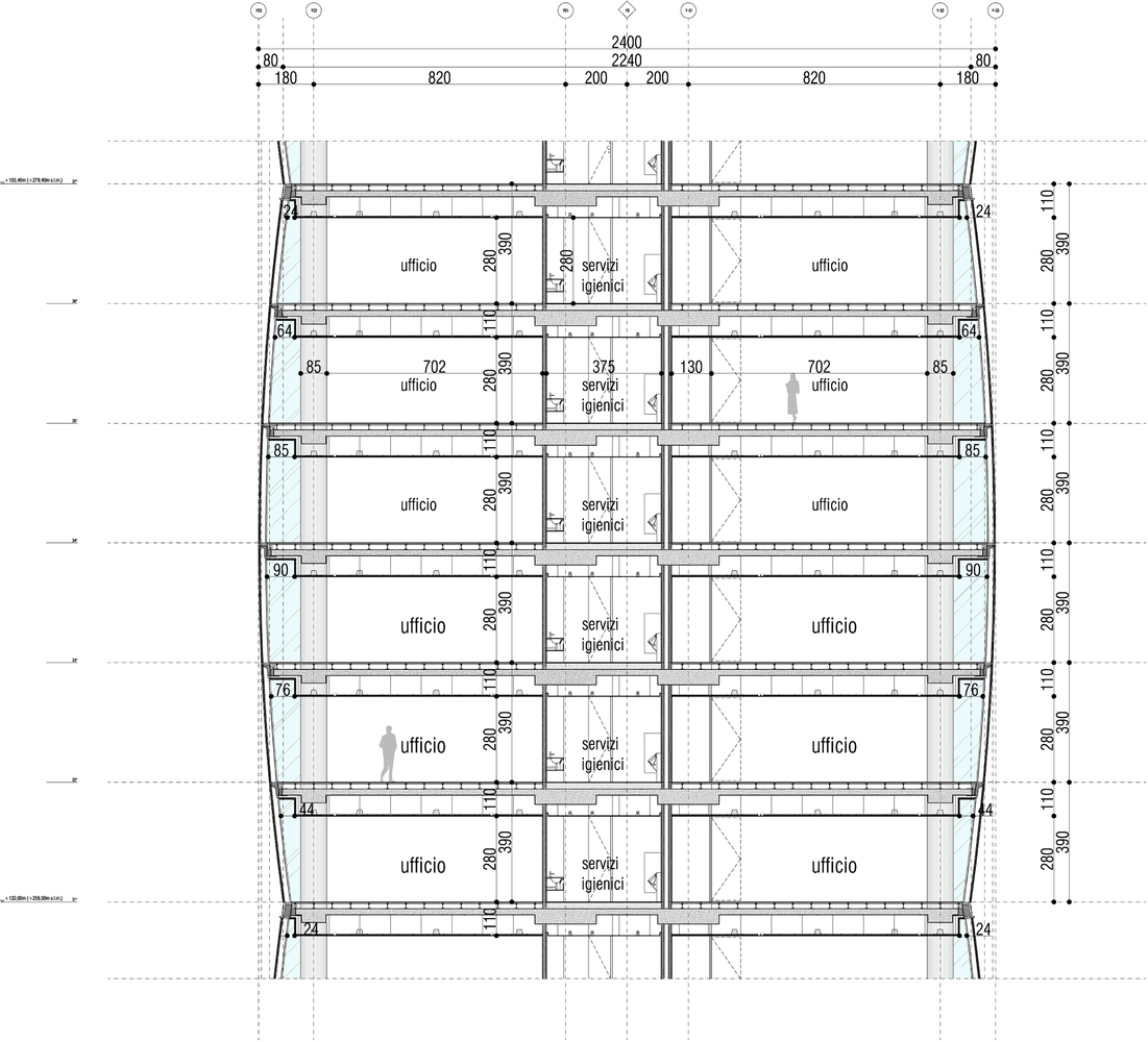 A module consists of six floors